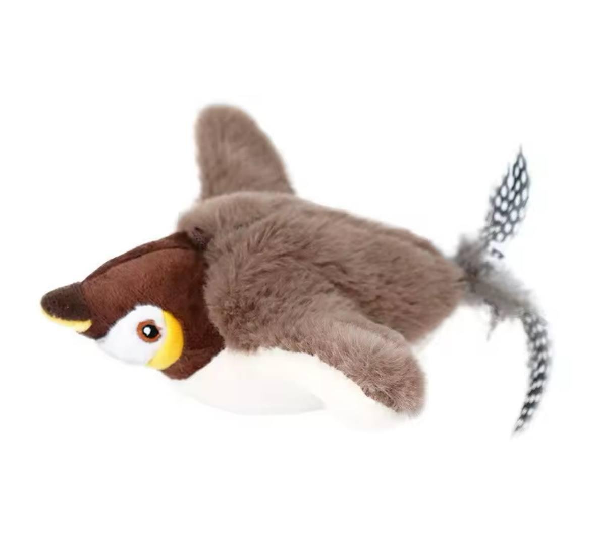 Интерактивная игрушка для кота Птичка со звуком и машущими крыльями USB зарядка Интерактивная игрушка для кота Птичка со звуком и машущими крыльями USB зарядка