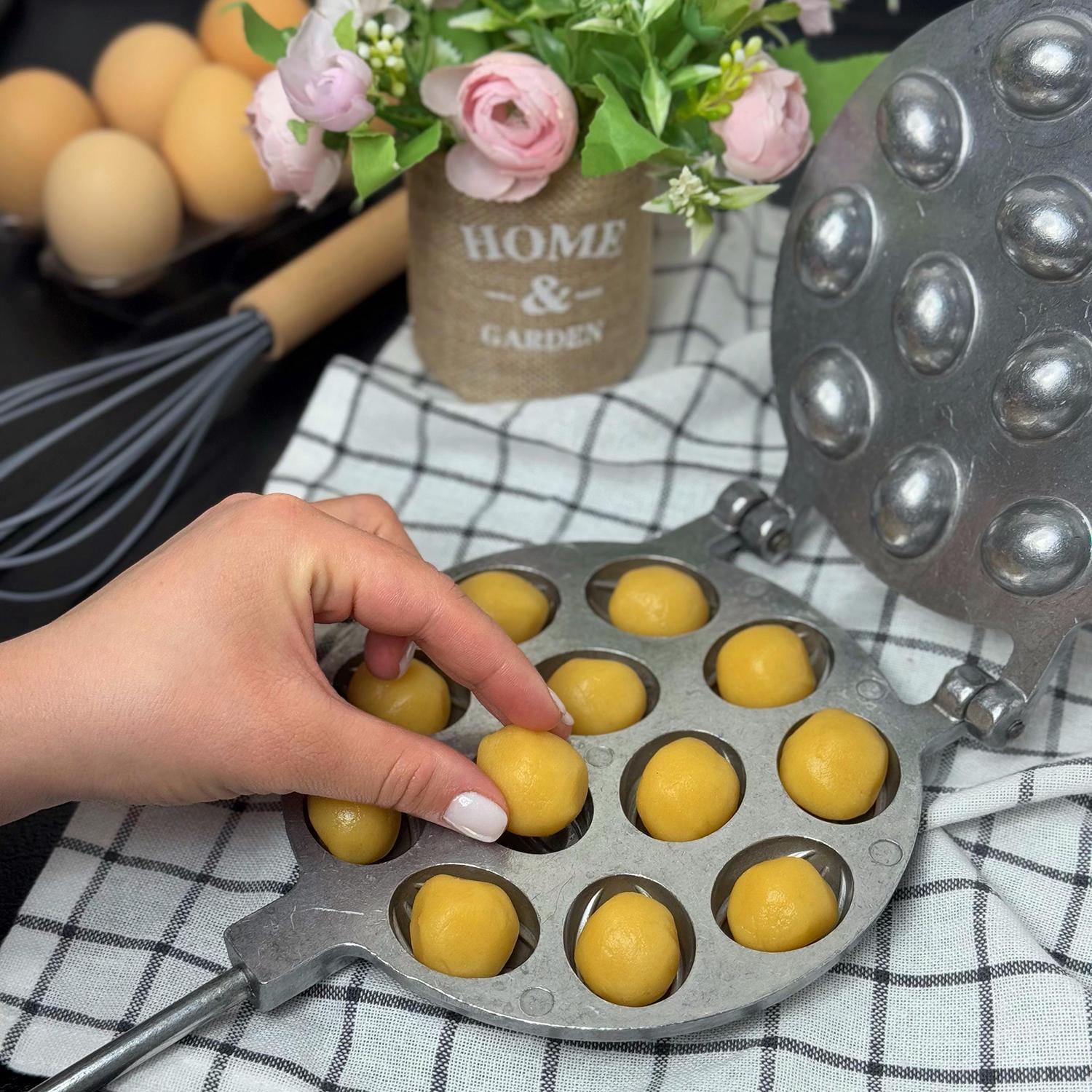 Форма для выпекания орешков ХЕАЗ на 12 половинок орехов со съемными ручками (87441) - фото 19 Форма для выпекания орешков ХЕАЗ на 12 половинок орехов со съемными ручками (87441) - фото 19