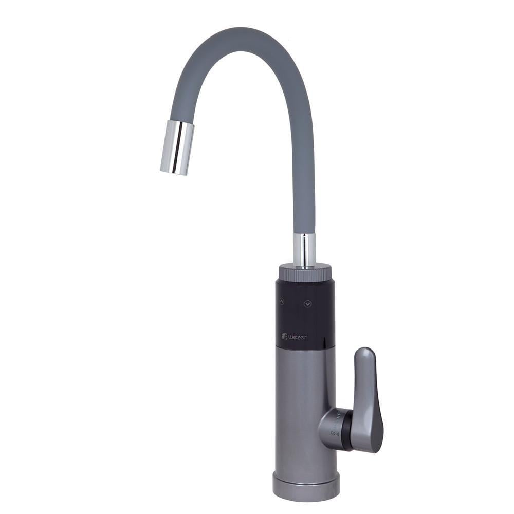 Проточный водонагреватель Wezer SDR-G19TC гибкий излив датчик температуры 3,3 кВт Серый (1055741)