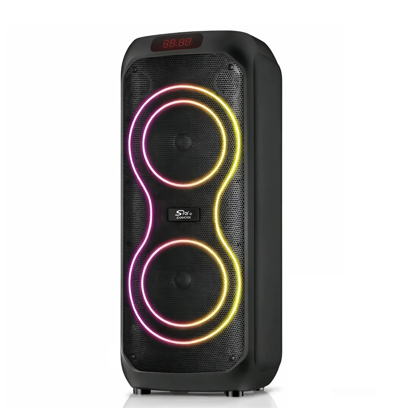 Портативна колонка SPS ZQS8255 40 Вт з мікрофоном та LED-підсвічуванням 5000 mAh Black (10377)