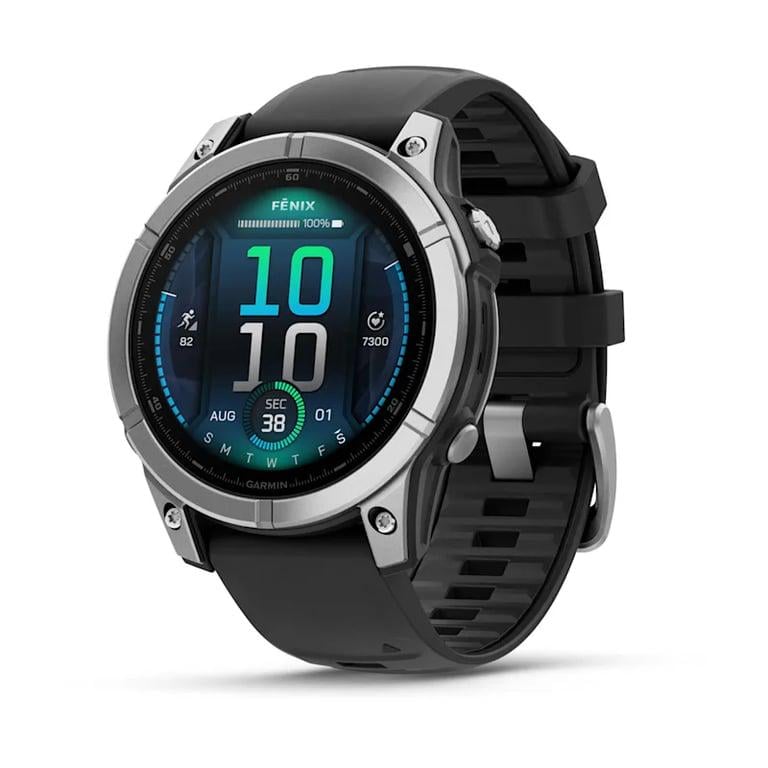 Смарт-годинник Garmin Fenix E 47 мм Amoled Stainless Steel with Black Silicone Band (010-03025-02/00) Смарт-годинник Garmin Fenix E 47 мм Amoled Stainless Steel with Black Silicone Band (010-03025-02/00)