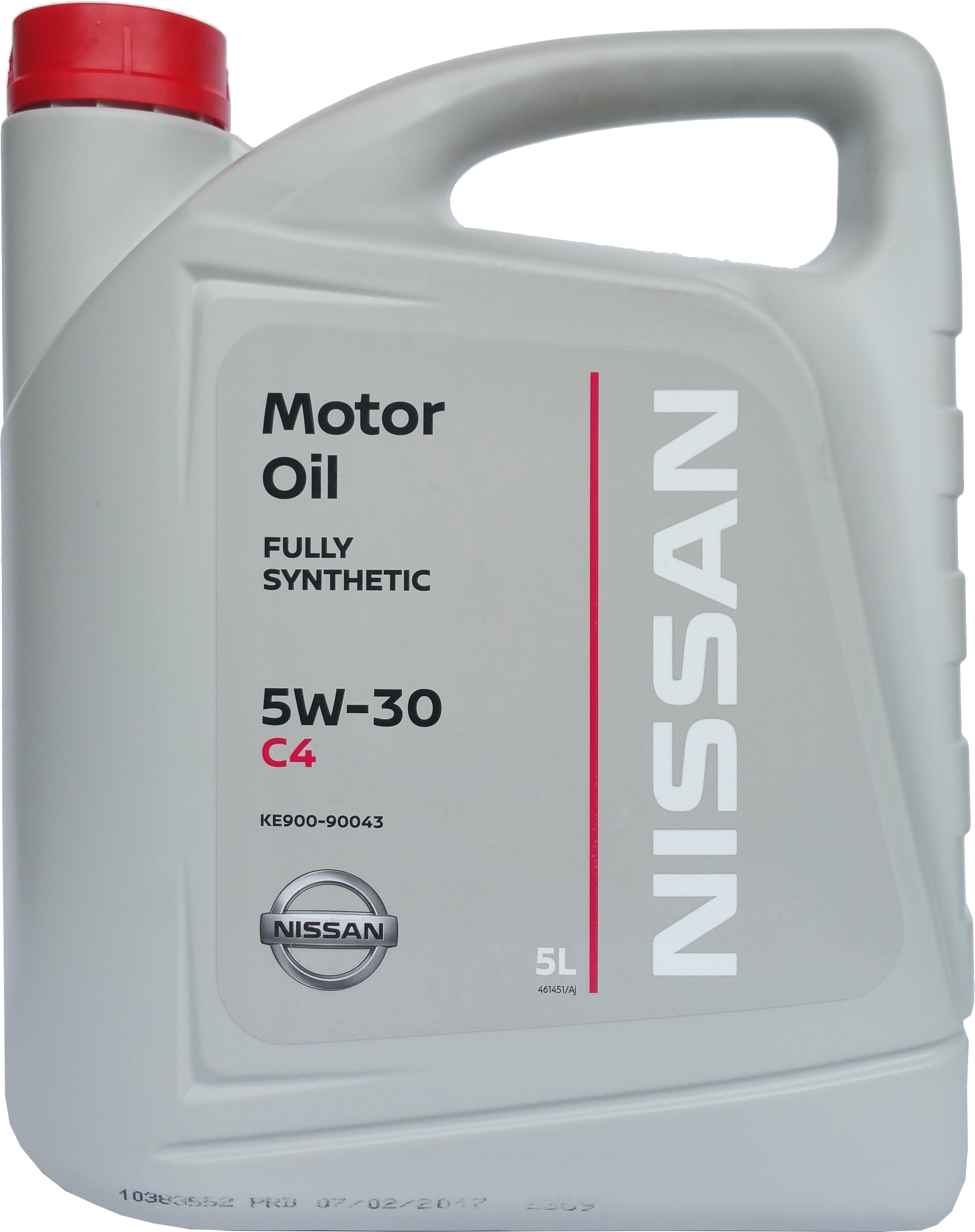 Масло моторное Nissan Motor Oil 5W-30 C4 DPF 5 л (688)