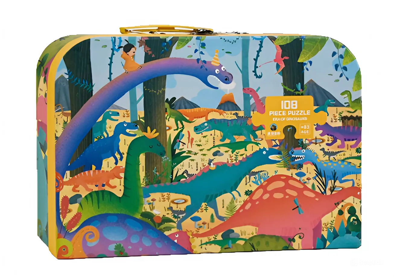 Пазлы С 48717 12 Эра динозавров 108 дет. в чемодане (110677) Пазлы С 48717 12 Эра динозавров 108 дет. в чемодане (110677)