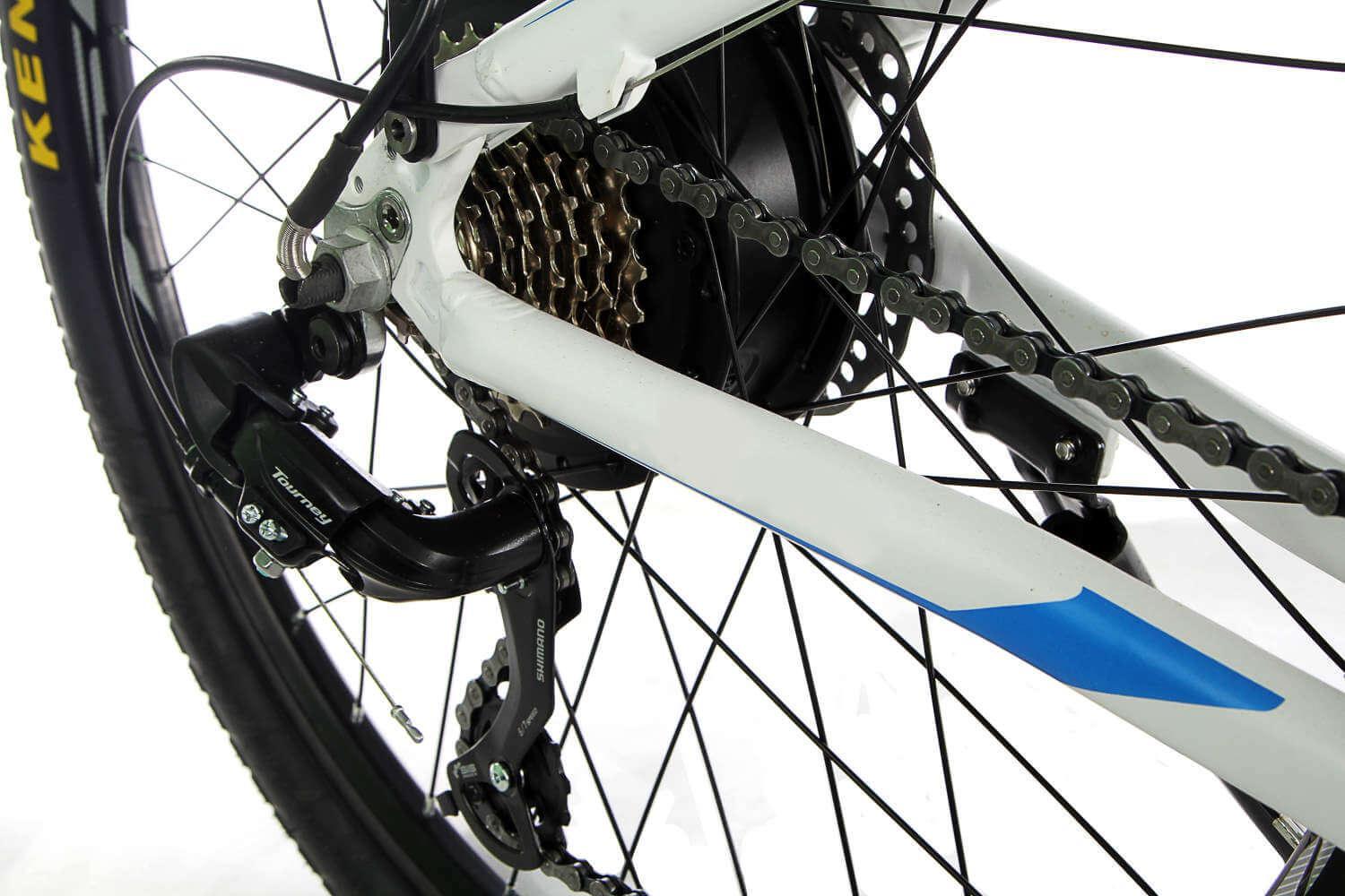 Электровелосипед E-Motion с багажником складной 26/17" механические тормоза 36 V 18 Ah 500 W Бело-голубой (ESE3618500A17BG) - фото 4 Электровелосипед E-Motion с багажником складной 26/17" механические тормоза 36 V 18 Ah 500 W Бело-голубой (ESE3618500A17BG) - фото 4