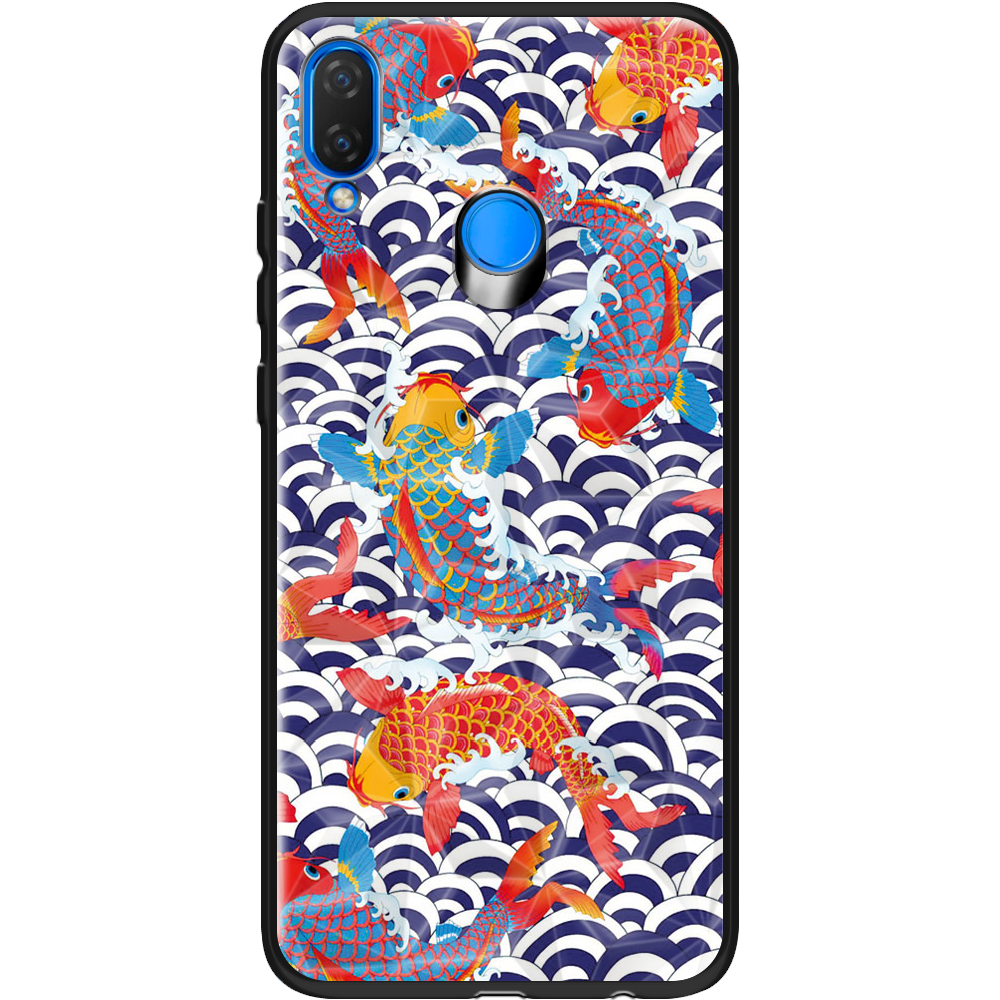 Чохол Boxface Huawei P Smart Plus Koi Fish Чорний силікон із призмою (34912-up2477-37847)