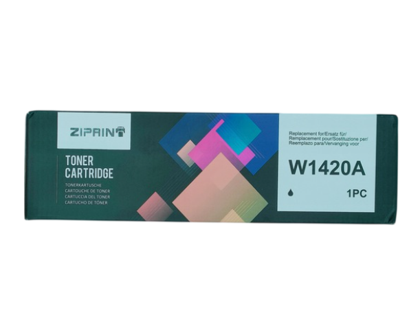 Сменный тонер Ziprin W1420A совместимый картридж для принтеров Черный (2863984605)