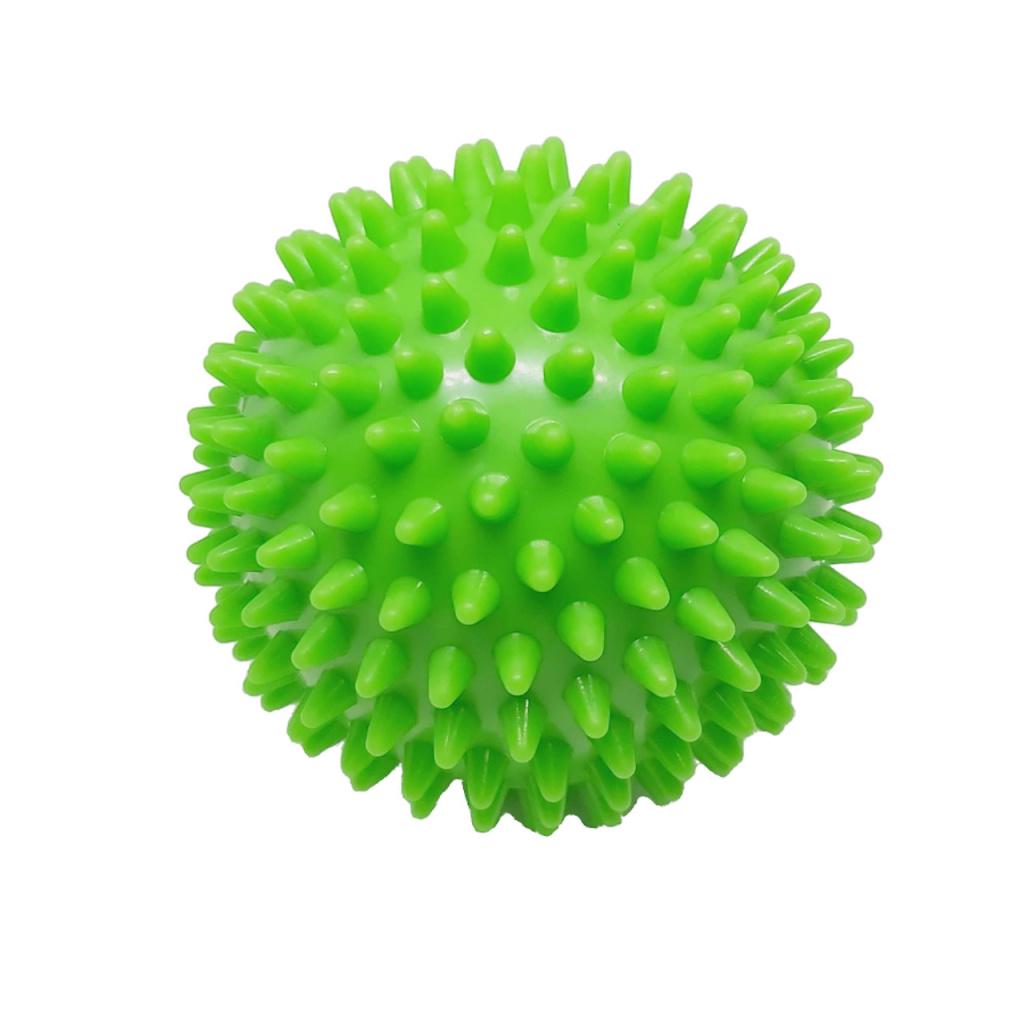 Масажний м'яч для стоп та тіла шипований Spiky Ball 9 см зелений