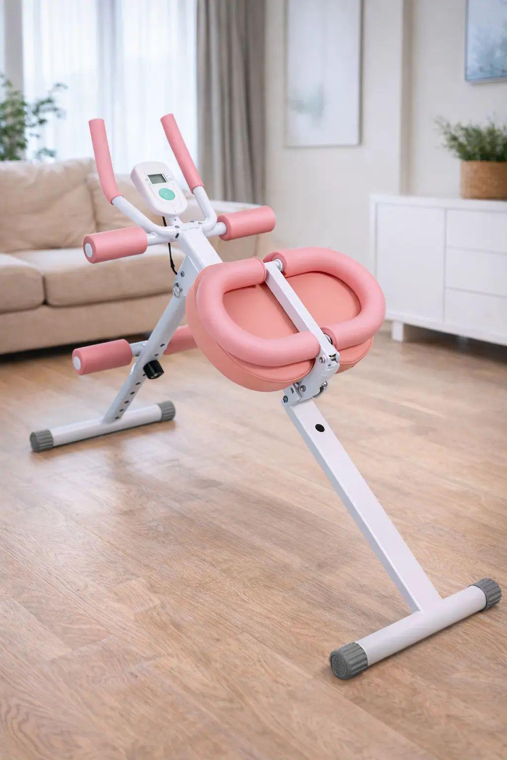 Тренажер підлоговий Myj MM3000 для м'язів преса/сідниць/ніг навантаженням до 120 кг з гумками та регулюванням кута Рожевий (opt-106093) Тренажер підлоговий Myj MM3000 для м'язів преса/сідниць/ніг навантаженням до 120 кг з гумками та регулюванням кута Рожевий (opt-106093)