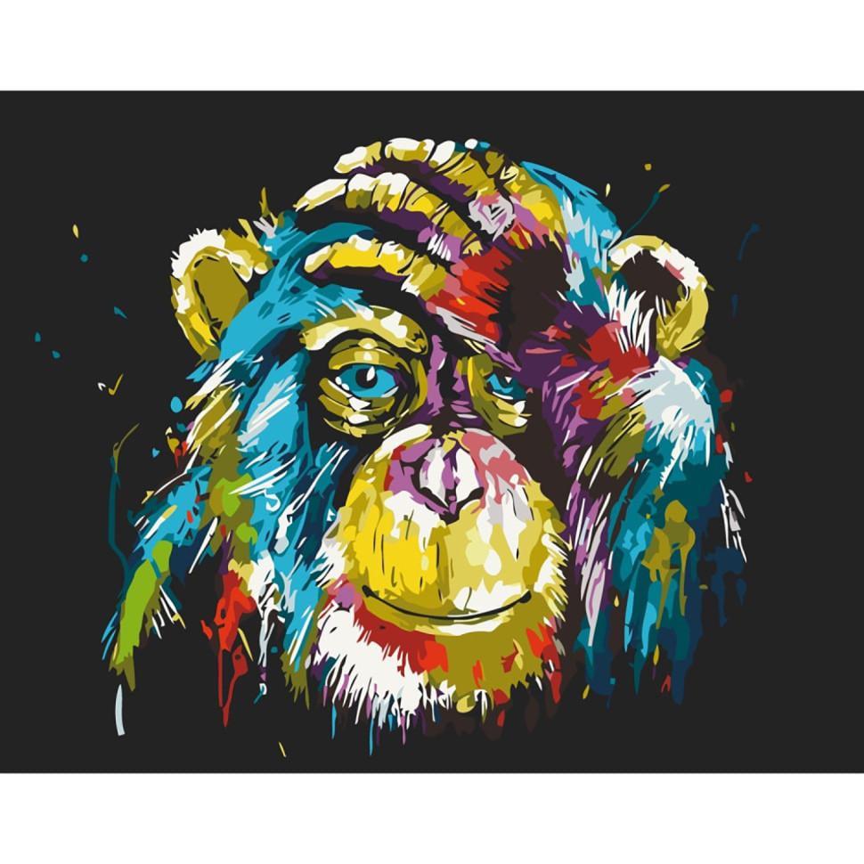 Картина за номерами ART CRAFT 11685-AC Яскрава мавпа 40X50 см (RLT30450)