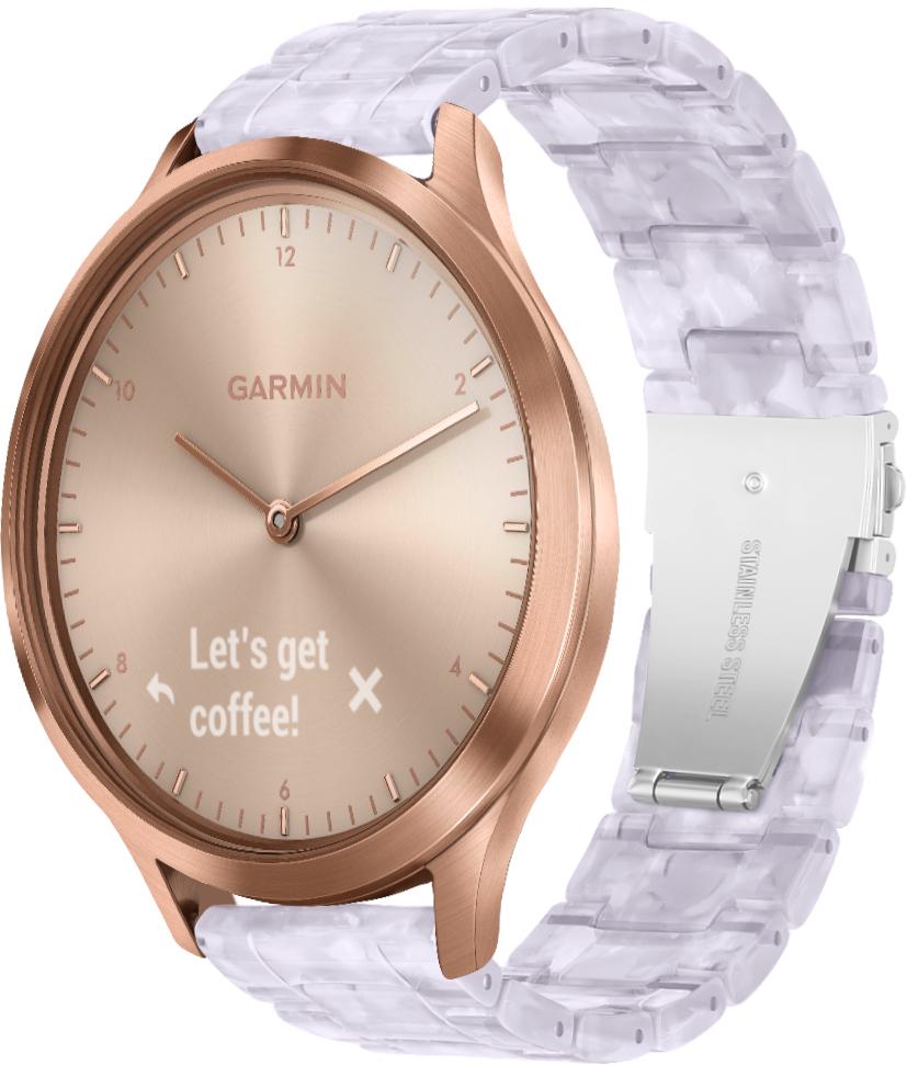 Ремешок из Cмолы Resin для Garmin Vivomove HR Pearl (28797-6C)