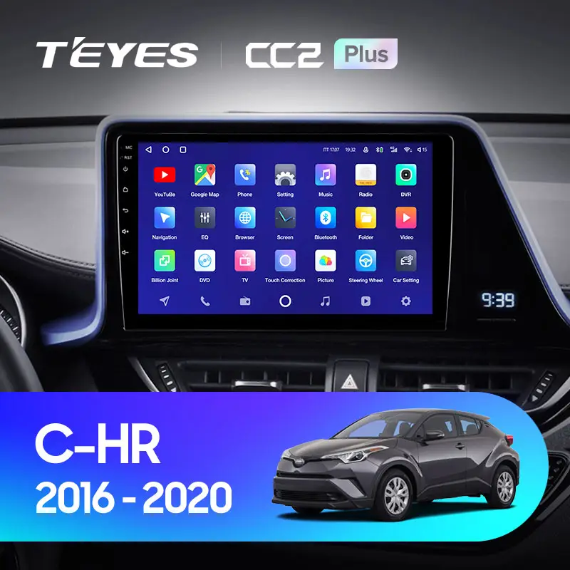 Автомагнитола штатная Teyes для Toyota C-HR 2016-2020 Android CC2 PLUS 6+128G Wi-Fi/4G (1674465271) - фото 3