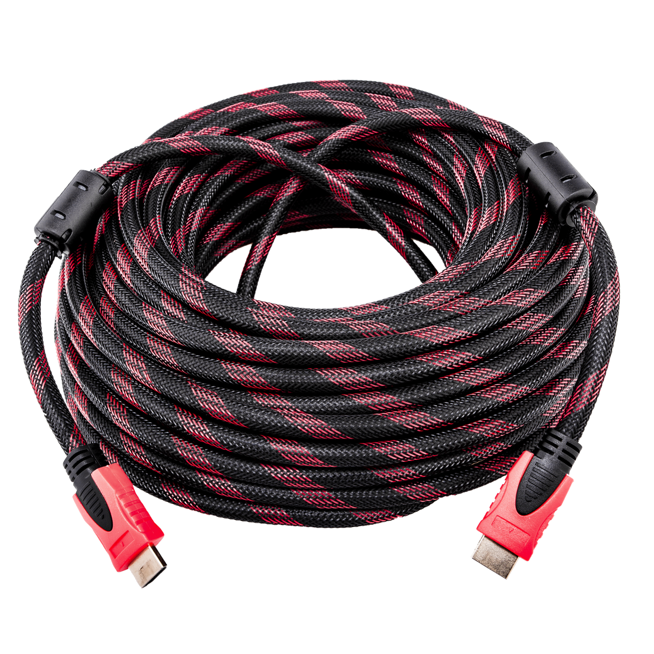 Кабель Rias HDMI-HDMI v1,4 30 м Black/Red (3_1926) - фото 1