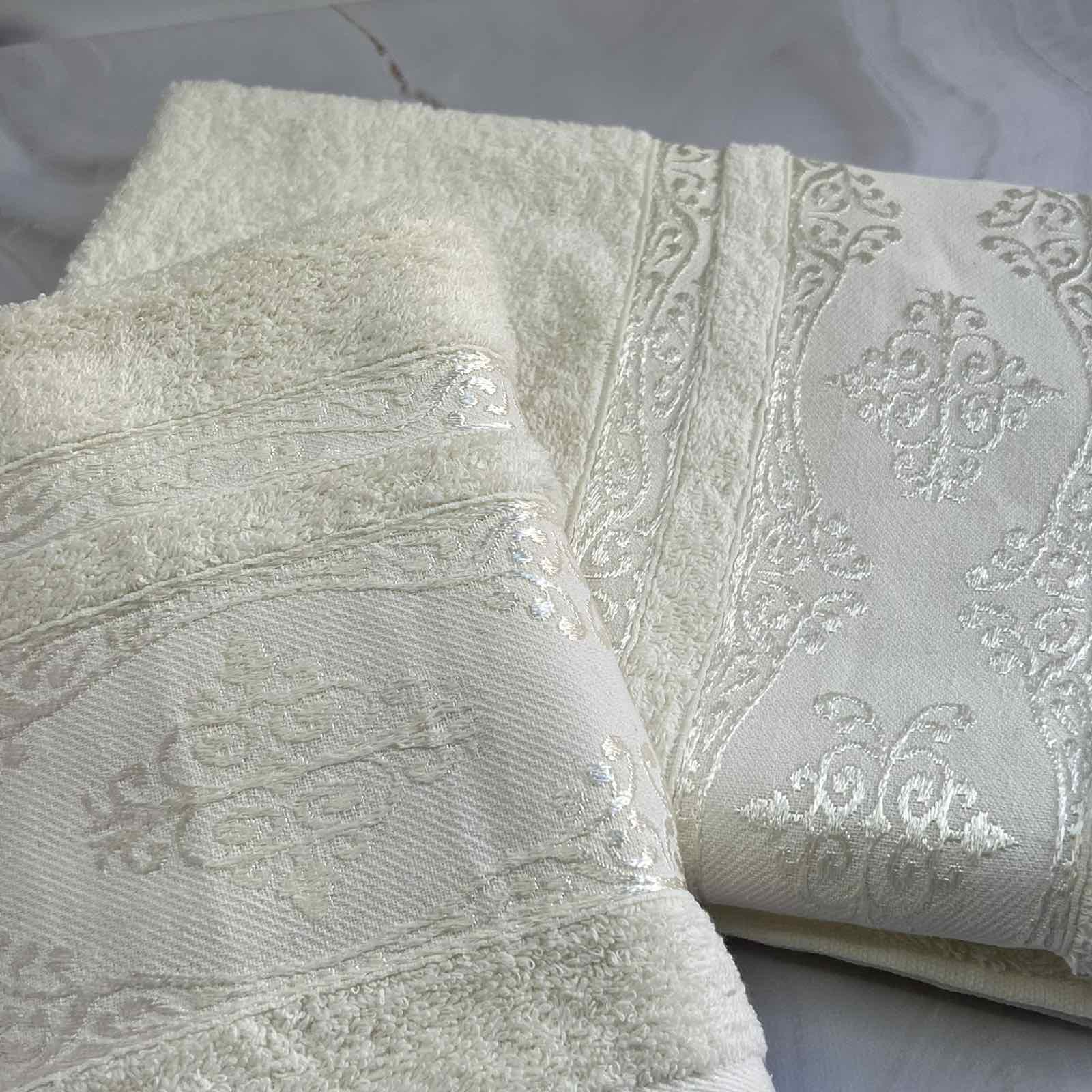 Набір рушників банне та для обличчя 70х40 см/50х90 см 2 шт. Білий (mame2v1cic2beyaz) - фото 5 Набір рушників банне та для обличчя 70х40 см/50х90 см 2 шт. Білий (mame2v1cic2beyaz) - фото 5