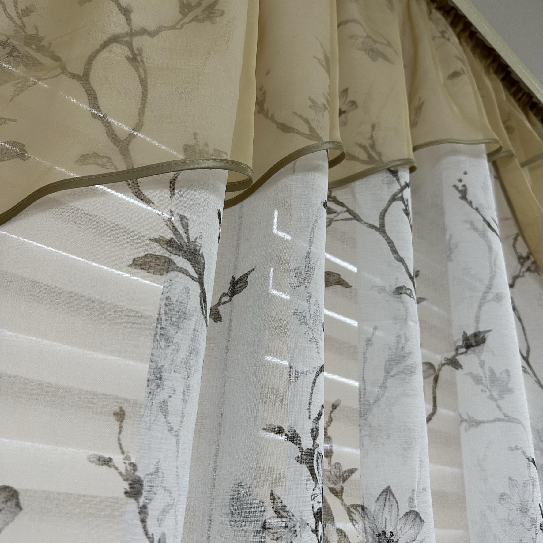 Занавеска на кухню TG Home №410 Бежевый (410-25) - фото 3