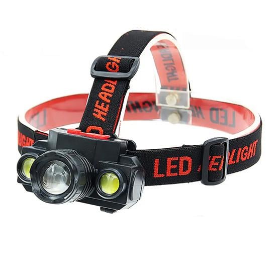 Фонарь налобный BL-1805UV USB/с оптическим зумом/ультрафиолетовый свет (1959725594)