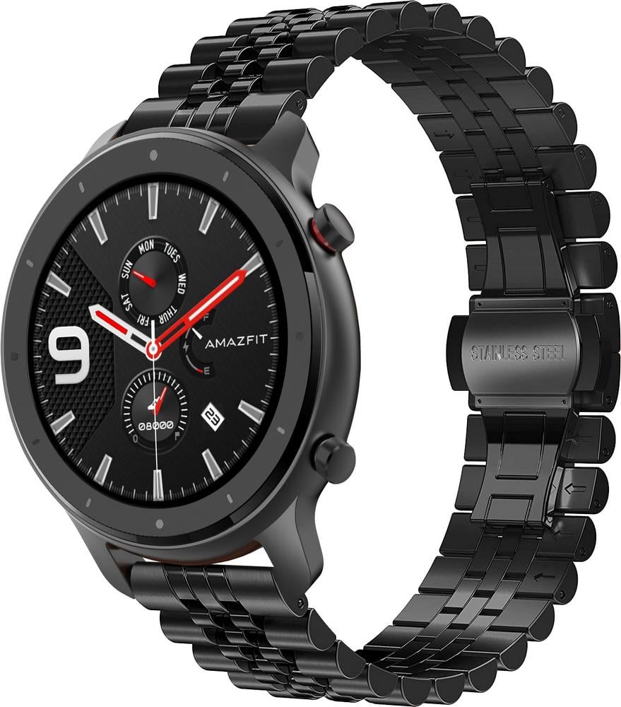 Браслет металлический Stech для Amazfit GTR 47mm Black (25255-2B) Браслет металлический Stech для Amazfit GTR 47mm Black (25255-2B)