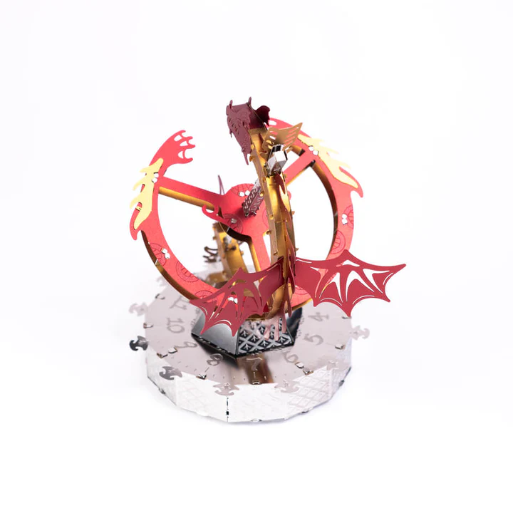 Конструктор METAL-TIME Sun Chaser Dragon Stand Clock MT025 модель колекційна (3032562) - фото 2