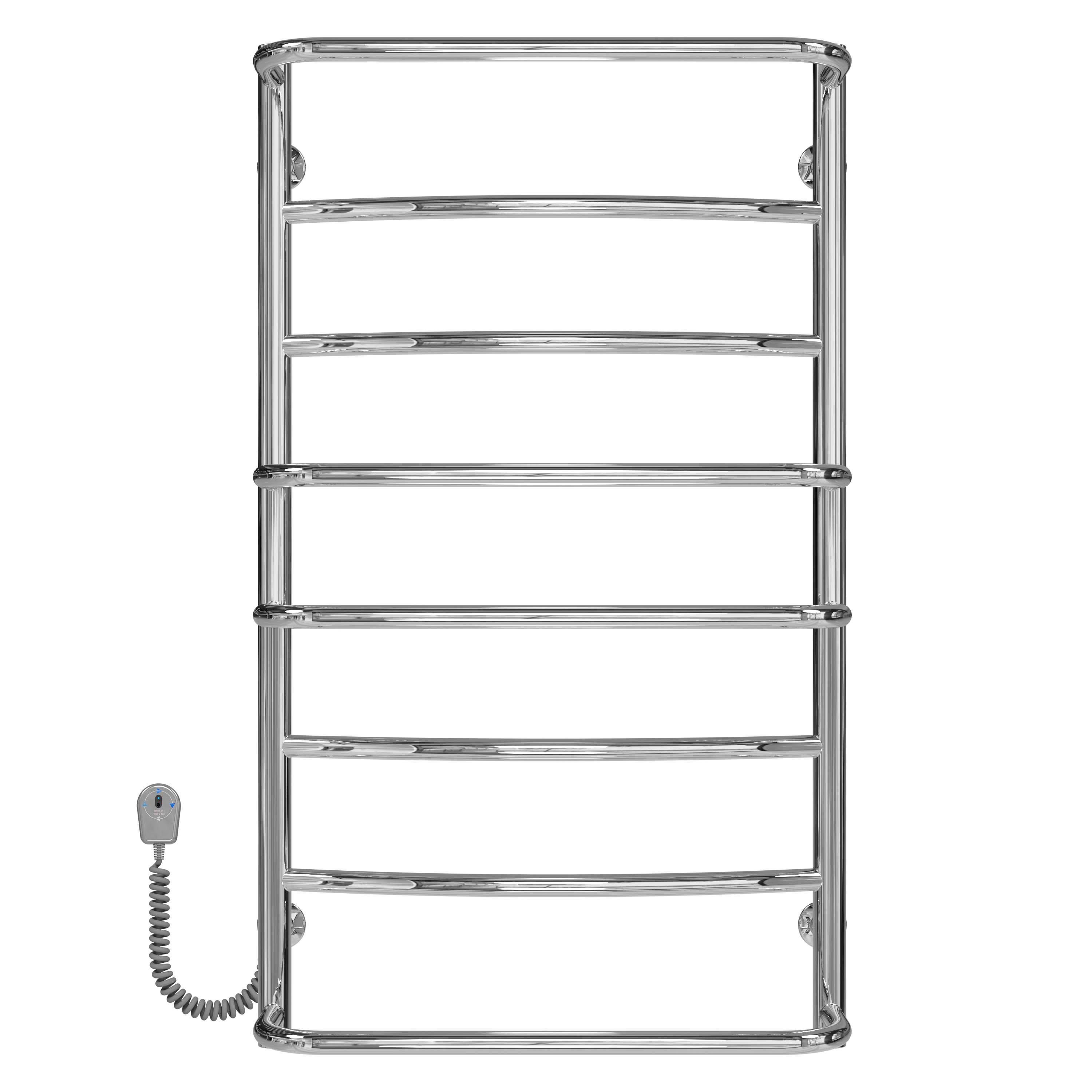 Полотенцесушитель электрический Deffi Аквамикс П8 EF16 левое подключение нержавеющая сталь 500х900 мм Хром (C.AM.90.50.8.ECL5)