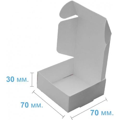 Коробка 070х70х30 мм подарункова Білий (432) - фото 2 Коробка 070х70х30 мм подарункова Білий (432) - фото 2