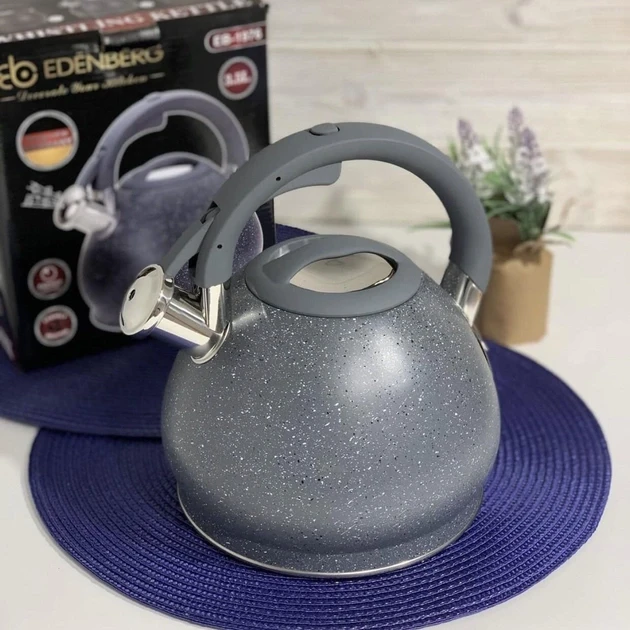 Чайник Edenberg 3,5 л Сірий (EB-1976) - фото 6 Чайник Edenberg 3,5 л Сірий (EB-1976) - фото 6