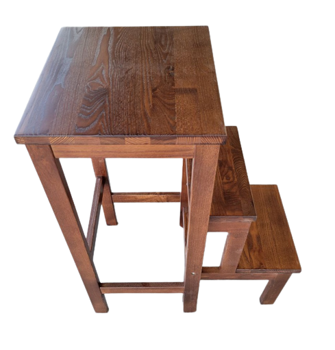 Табурет-стремянка складная 3 ступеньки Орех (12855165) - фото 2 Табурет-стремянка складная 3 ступеньки Орех (12855165) - фото 2