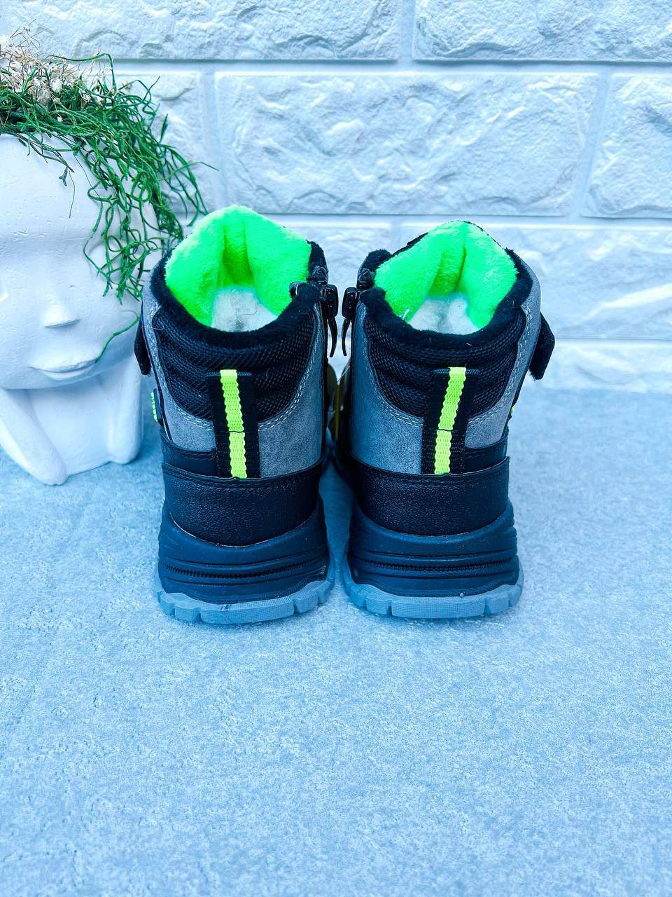 Сапоги для мальчика зимние Clibee 1648 р. 30 19,5 см Серый (1648-1) - фото 3