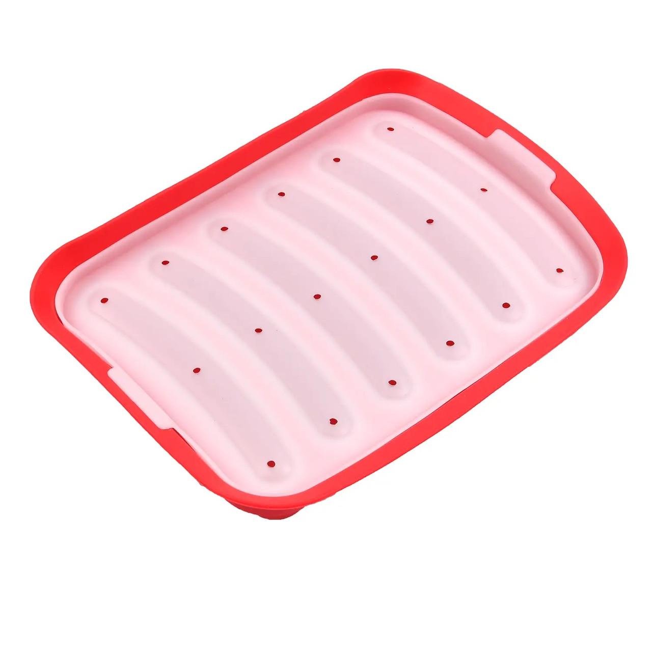 Форма для хот-догів Wellamart в мікрохвильовій печі на 6 сосисок (8654) Форма для хот-догів Wellamart в мікрохвильовій печі на 6 сосисок (8654)