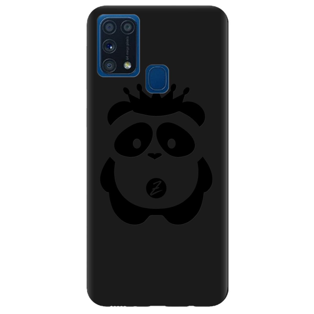 Силиконовый чехол Zorrov для Samsung Galaxy M31 - Panda Black (14190050160099037)