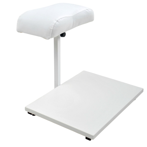 Подставка для педикюра с белой полочкой металл Белый