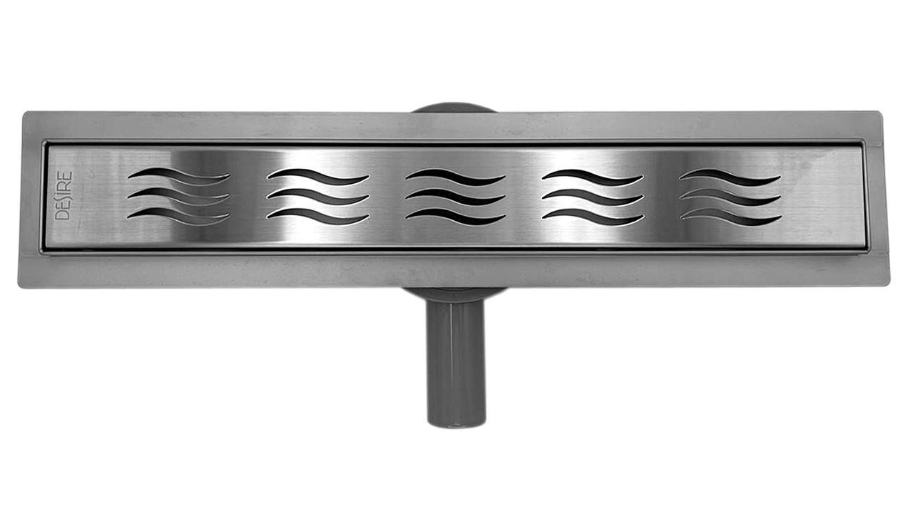 Лінійний трап Desire Wave з нержавіючої сталі з поворотним сифоном 600 мм (DW-90600) Лінійний трап Desire Wave з нержавіючої сталі з поворотним сифоном 600 мм (DW-90600)