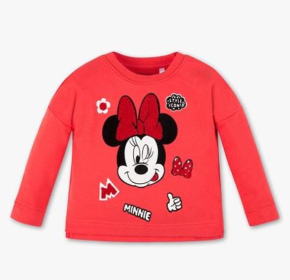 Світшот для дівчинки C&A Minnie Mouse розмір 128 Червоний (1033643)