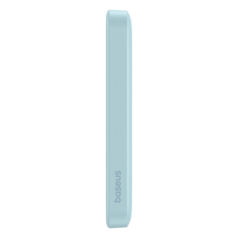 Повербанк OS-BASEUS Magnetic Mini Wireless Fast Charge 5000 mAh 20W з кабелем Galaxy Blue (P10022107313-00) - фото 6