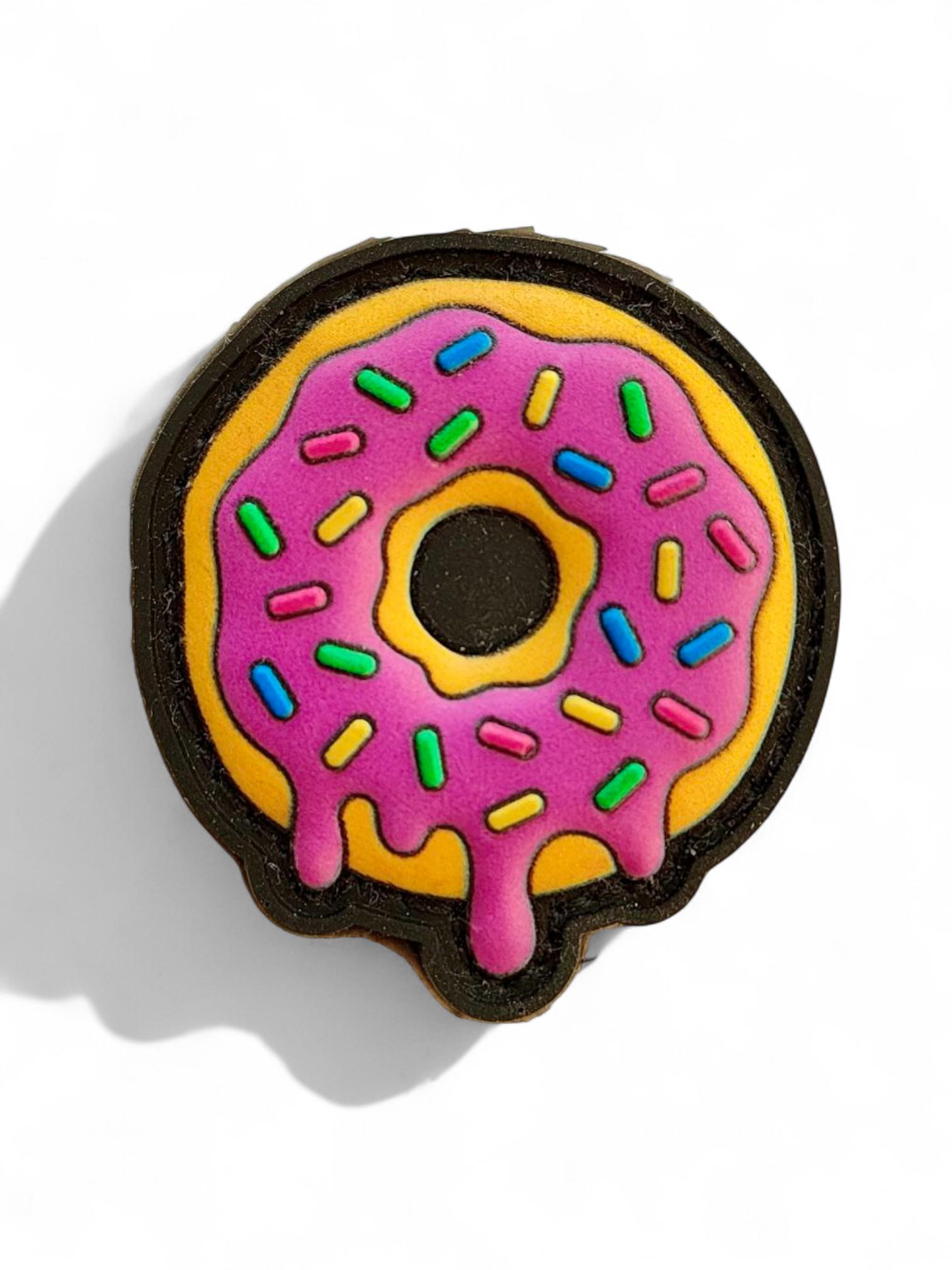 Патч-шеврон Донат/Пончик Розовый (29238986)