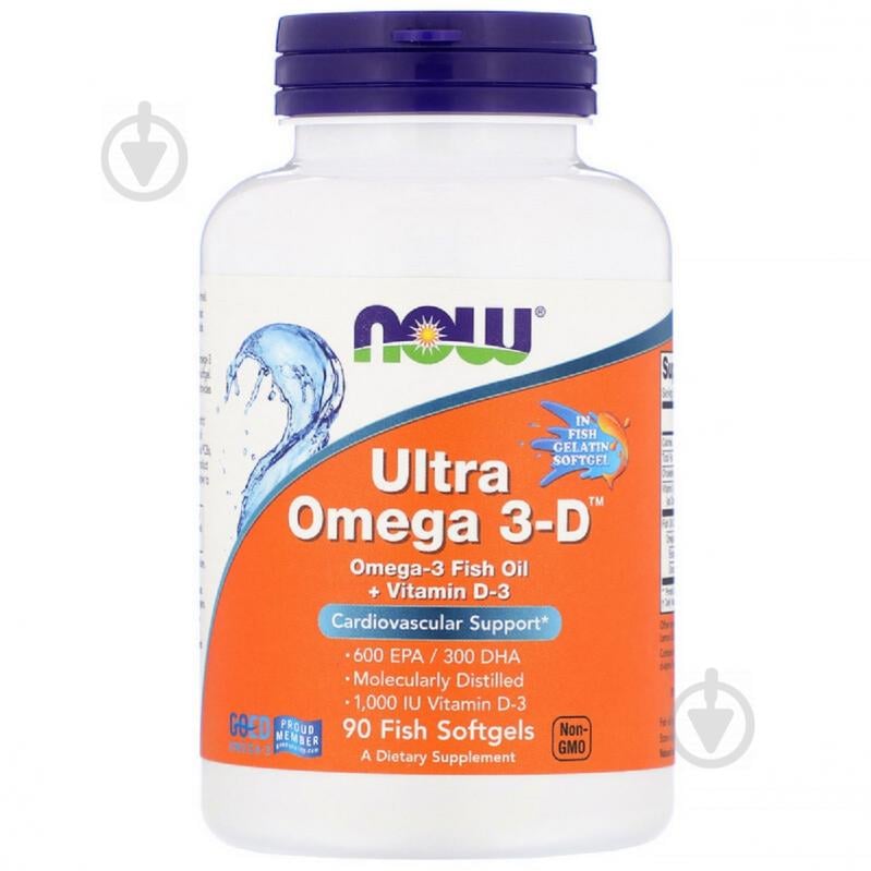 Ультра Омега 3 и Витамин D, Ultra Omega 3-D, 90 Гелевых Капсул Ультра Омега 3 и Витамин D, Ultra Omega 3-D, 90 Гелевых Капсул