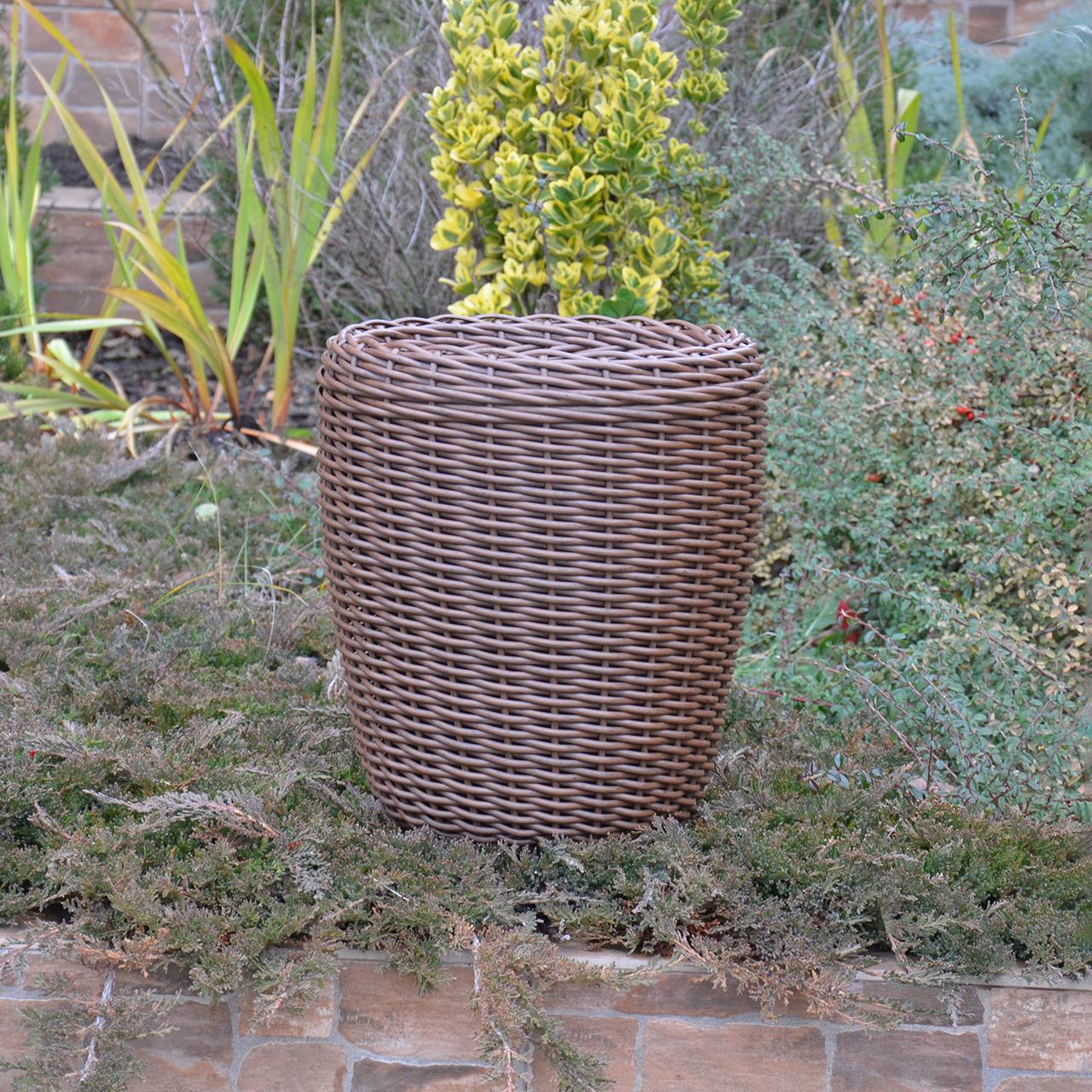 Кашпо високе для квітів та рослин з штучного ротангу/ручної роботи 16 л Молочний шоколад - фото 4 Кашпо високе для квітів та рослин з штучного ротангу/ручної роботи 16 л Молочний шоколад - фото 4