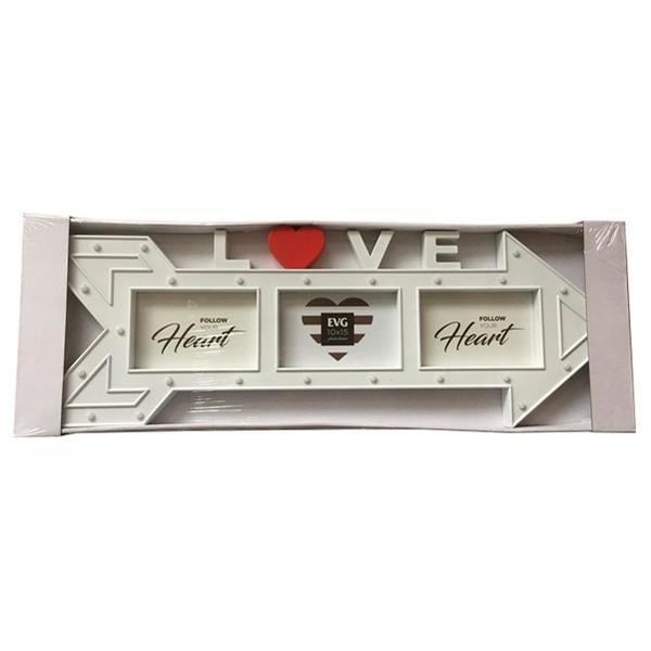 Мультирамка EVG Fresh L8161 на 3 фото з підсвіткою