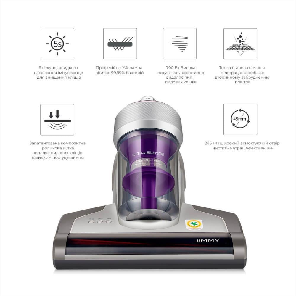 Пылесос ручной Jimmy JV35 с УФ-лампой для мягкой мебели - фото 9