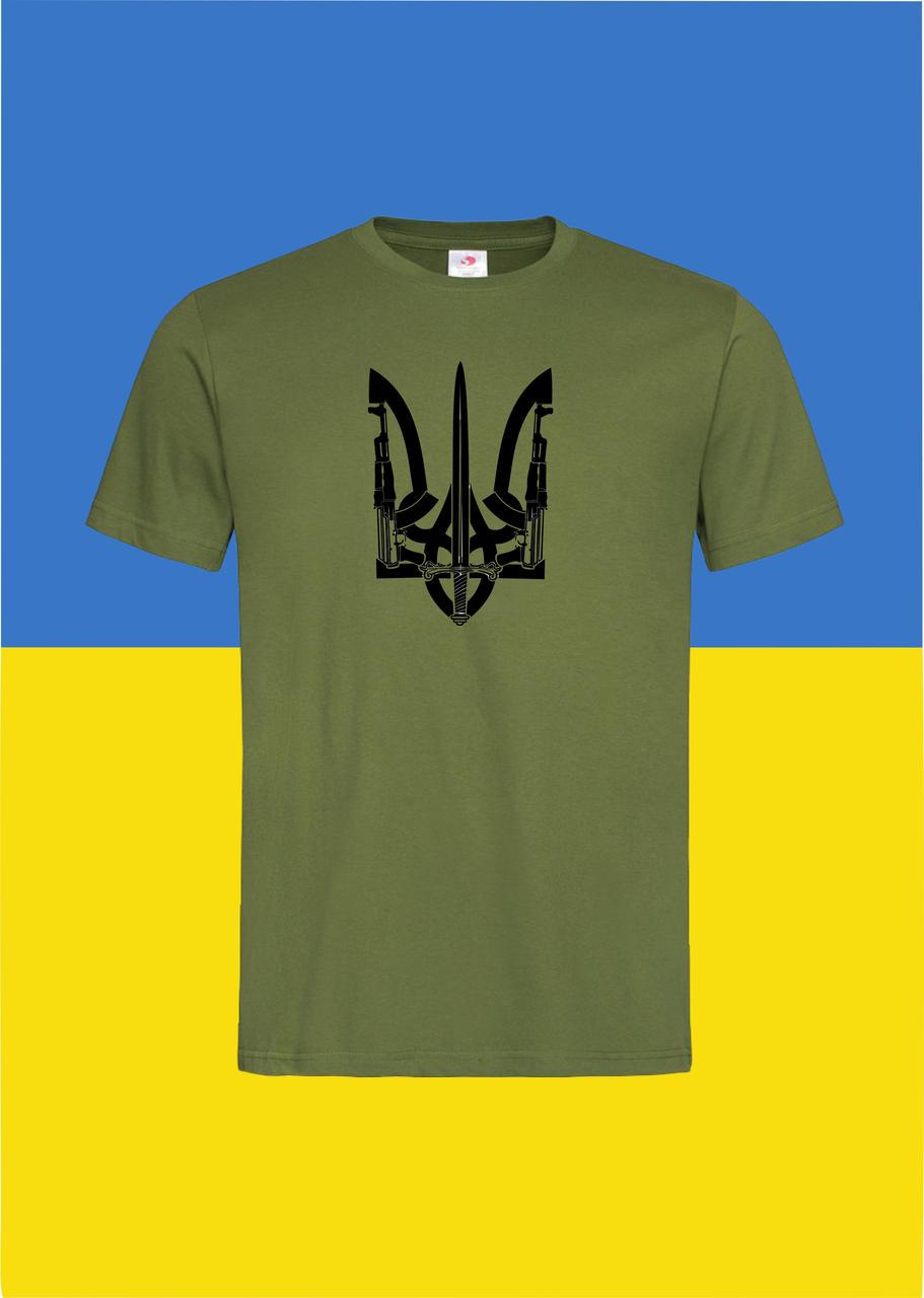 Футболка YOUstyle Украина 0947 L Army (14409139)