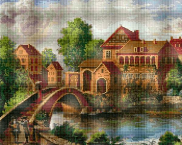 Алмазная мозаика Идейка Итальянская провинция 40х50 см (AMO7341-mt)