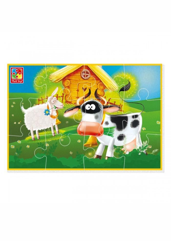 Игра развивающая мягкие пазлы А5 Ферма Vladi Toys (VT1103-97)