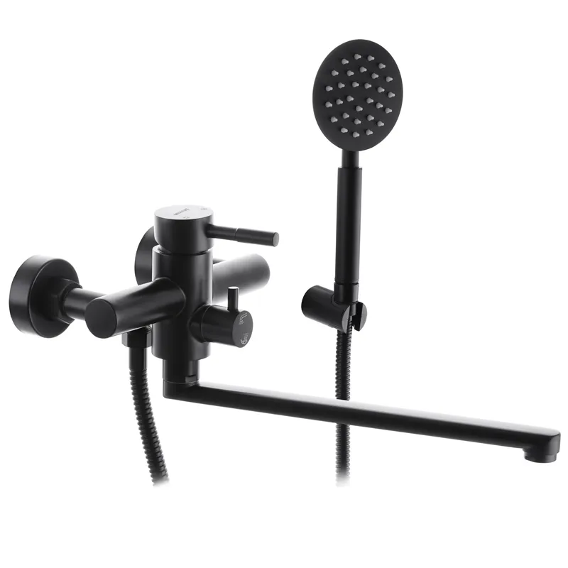 Смеситель для ванны MIXXUS SUS-006 Euro из нержавеющей стали SUS304 Черный (MI2806)