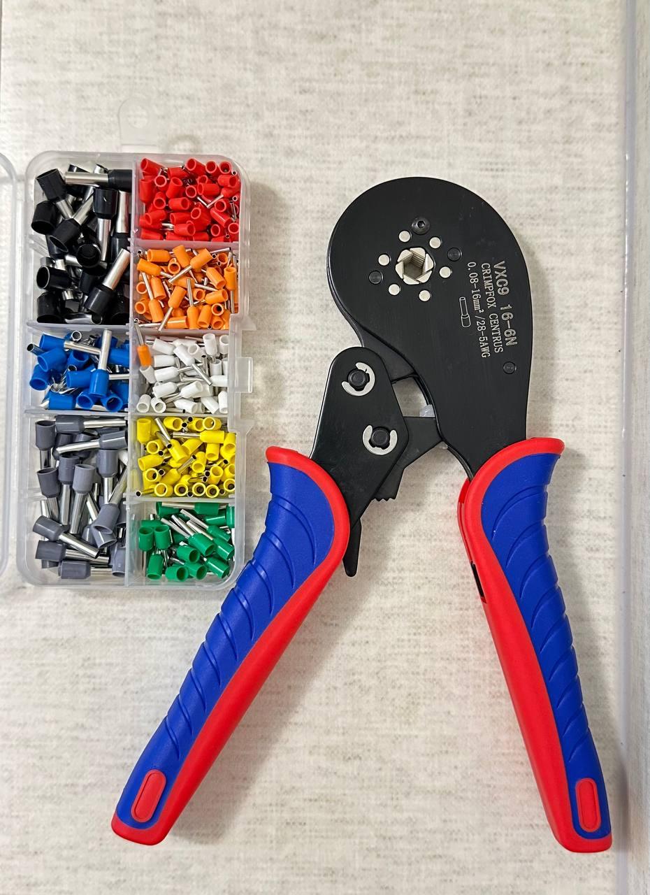 Клещи для обжима наконечников Crimpfox VXC9 16-6/16-6N 28-5AWG/ 0,08 16 мм² Клещи для обжима наконечников Crimpfox VXC9 16-6/16-6N 28-5AWG/ 0,08 16 мм²