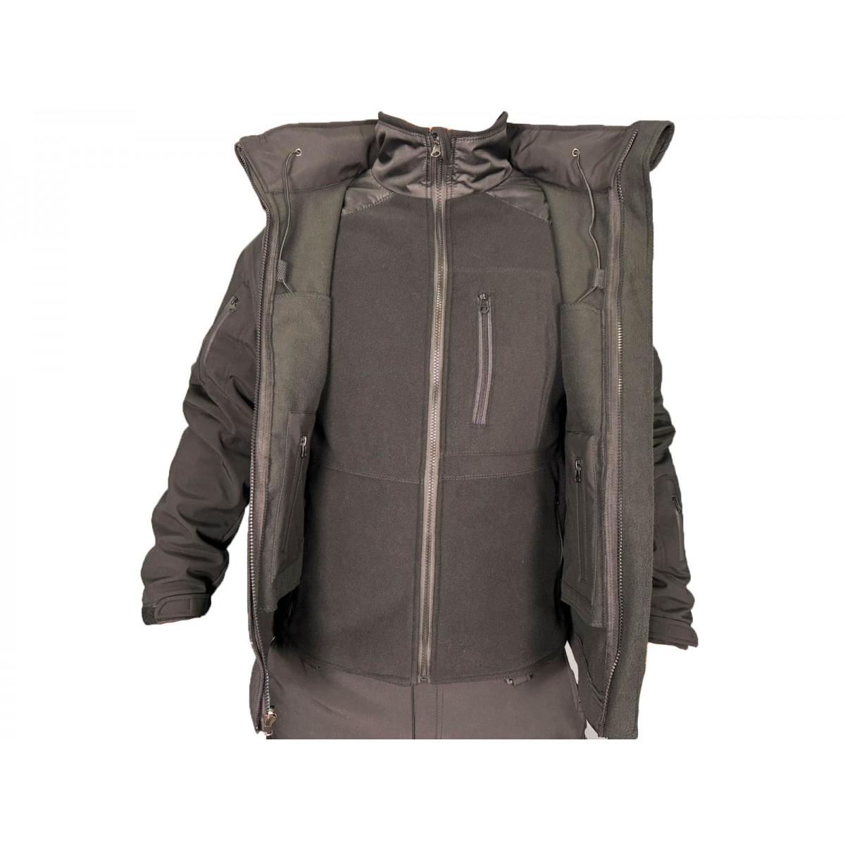 Куртка Pancer Protection Soft Shell с флис кофтой р. 44 Черный (357563644) - фото 8 Куртка Pancer Protection Soft Shell с флис кофтой р. 44 Черный (357563644) - фото 8