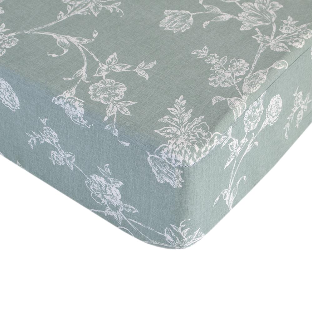 Простыня Iris Home Rezo ранфорс на резинке 160х200+25 см Ментоловый (svt-2000022317504)