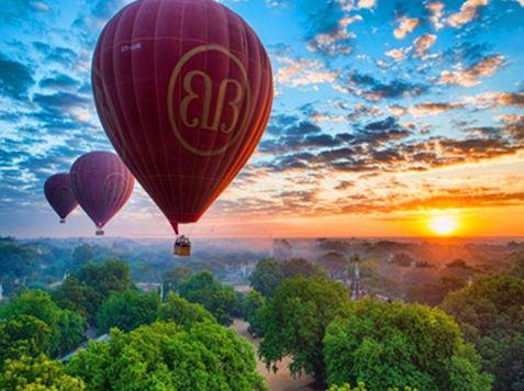 Картина по номерам Josef Otten Пейзаж Воздушный шар 40х50 см в термопакете (6396EOTG_O-mt)