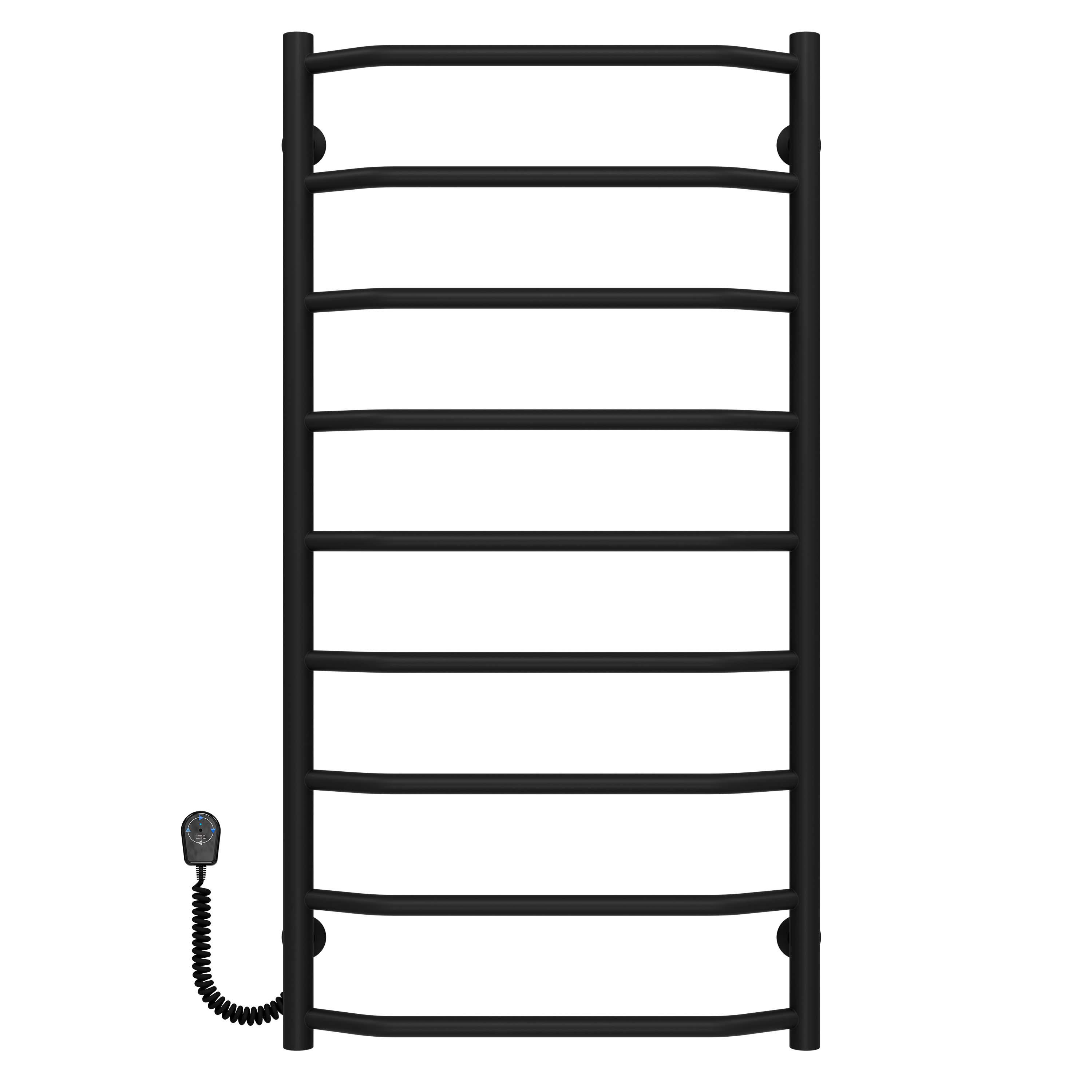 Полотенцесушитель электрический Deffi Трапеция П9 EF16 левое подключение нержавеющая сталь 500х1000 мм Черный (C.TR.100.50.9.EBL5)