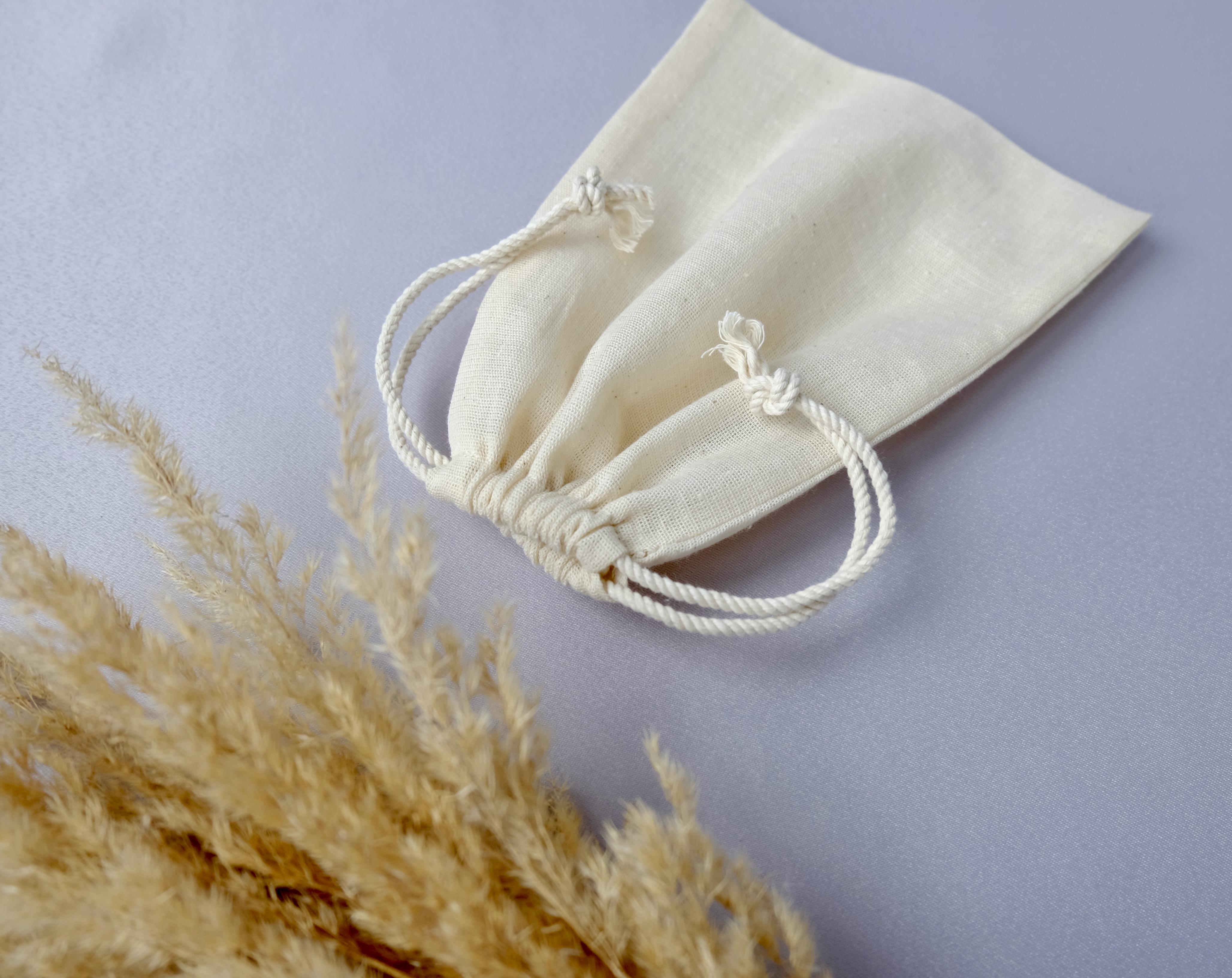 Мішечок бавовна 20х15 см Бежевий (29186833) - фото 2