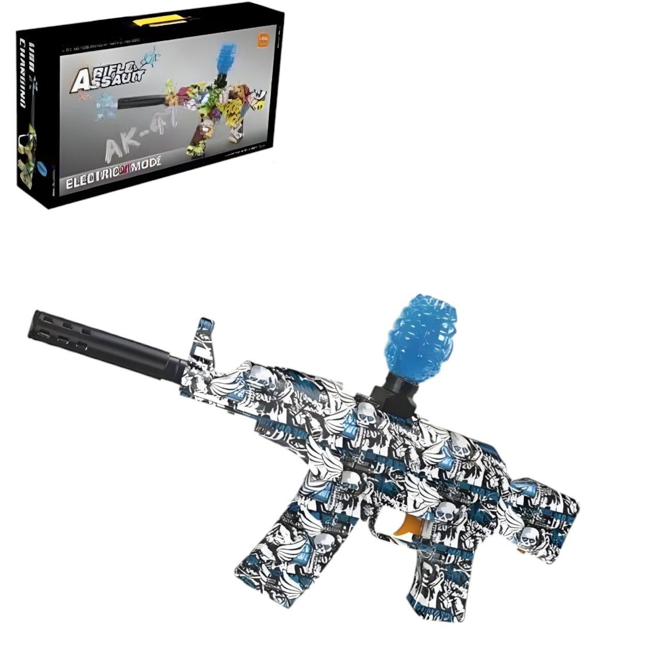 Автомат с глушителем и орбизами Голубой (152105)