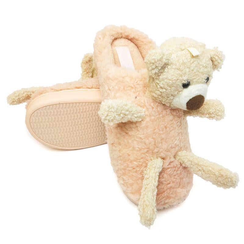 Тапочки домашние женские Jomix 3498 Медвежонок p. 36 22,5 см Персиковый