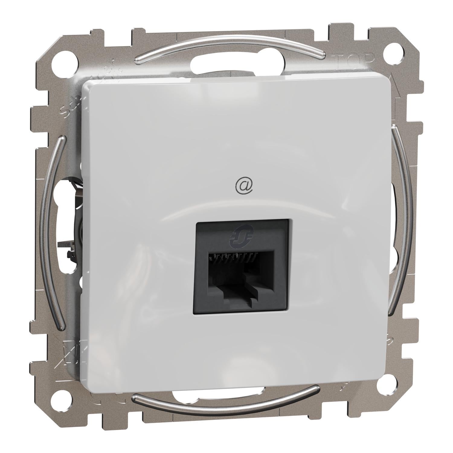 Розетка компьютерная Schneider Electric Sedna Design RJ45 5Е UTP Алюминий (SDD113451)